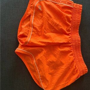 Under Armour Orange Athletic Performance Shorts